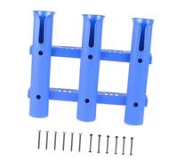 Aymzbd Portacanne da Pesca Portatile a 3 Fori, Ideale Come Regalo per Una Barca O Un Camion. Questo Supporto è per Barche, Blu