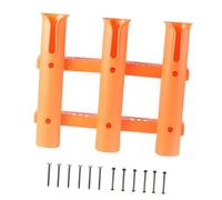 Aymzbd Portacanne da Pesca Portatile a 3 Fori, Ideale Come Regalo per Una Barca O Un Camion. Questo Supporto è per Barche, Orangina