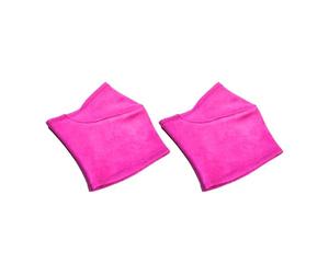 Aymzbd Protezioni per Scarpe Da Pole Dance in 2 Pezzi, Accessori per Abbigliamento, Morbide Coperture in Pelle Scamosciata Antiscivolo, Copri-impugnatura, Fa, Rosa Rossa Xxl