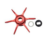 Aymzbd Reel Handle Knob Star Drag Alluminio Manopola Drag per Mulinello da Pesca Accessorio Leggero E Robusto Set con Rondelle Incluse Adatto per Manutenzion, Rosso