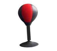 Aymzbd Sacco da Boxe con Ventosa per Scrivania, Coordinazione, Robusto Sacco da Boxe, Giocattolo Divertente per I Compagni di Classe, Nero Rosso