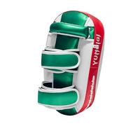 Aymzbd Scudo da Boxe Curvo. Colpitore Imbottito per Allenamento di Muay Thai. Scudo da Boxe. Bersaglio per Piede per Kickboxing, Sanda E, Rosso Verde