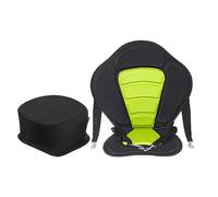 Aymzbd Sedile Imbottito per Kayak, Canoa, Barca, Regolabile, per Rafting, Paddleboard Gonfiabile alla Deriva, Verde con Borsa