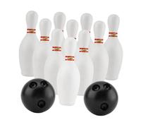 Aymzbd Set da Bowling per Bambini, 10 Birilli, 2 Palle, Giocattolo Educativo per Bambini dai 3 agli 8 Anni