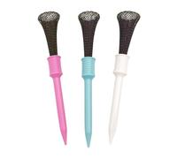 Aymzbd Set di 3 Tee da Golf, Porta Palline da Golf Infrangibile, Accessori per Campo Pratica E Campo da Golf, Struttura in Rete PP, Portatile, Adatto Come Re, 8.3 Cm