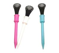 Aymzbd Set di 3 Tee da Golf, Porta Palline da Golf Infrangibile, Accessori per Campo Pratica E Campo da Golf, Struttura in Rete PP, Portatile, Adatto Come Re, 7.5 Cm