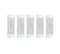 Aymzbd Set di 5 Tubi Porta Palline da Golf, AntiGraffio, Rotondi, Trasparenti, Scatola di Imballaggio per La Raccolta delle Palline da Golf, S