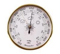 Aymzbd Strumento di Previsione Meteorologica, Strumento di Pressione Dell'aria Professionale Portatile E Facile Da Usare, Accessorio per Manometro per Ho, Faccia Bianca