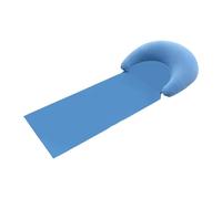 Aymzbd Stuoia da Spiaggia Portatile Pieghevole Versatile Ergonomica Facile da Trasportare Sdraio da Esterno con Cuscino per Picnic Relax in Giardino, Azzurro Chiaro