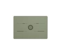 Aymzbd Tappetino Antiscivolo per Ginoca e Gomiti, in Gomma e PU, con Design Geometrico per Pilates, Verde Salvia