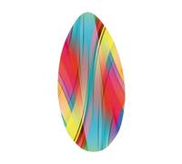 Aymzbd Tavola da Surf da Spiaggia Skimboard da 41 Pollici, Tavola da Surf da Spiaggia in Legno di Alta qualità, Resistente E Adatta a Tutti, Stile D
