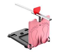 Aymzbd Tester di Flessibilità Sit And Reach con Tavola Inclinata, Estensione del Polpaccio, Dispositivo di Misurazione, Flessione del Corpo in avanti per ADU, Rosa