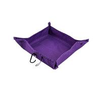Aymzbd Vassoio Portaoggetti Da Campeggio, Organizer Portatile Pieghevole, Vassoio Versatile in Poliestere, Compatto E Durevole, per, Ufficio, Campeggi, Viola