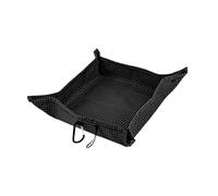 Aymzbd Vassoio Portaoggetti Da Campeggio, Organizer Portatile Pieghevole, Vassoio Versatile in Poliestere, Compatto E Durevole, per, Ufficio, Campeggi, Nero