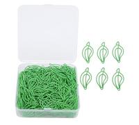 AYNEFY 200 Pezzi di Carta a Forma di Foglia di Carta Foglie in Stile Foglia Materiale in Metallo Carino un Unico Versatile Usa Un'organizzazione Efficiente con Scatola Trasparente per