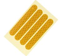 AYNEFY Adesivi Riflettenti per Copriruota Anteriore e Posteriore dello Scooter G30, di Alta qualità e Resistenti, Adesivi Riflettenti per Ruote Adatti alla Decorazione della (Yellow)