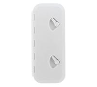 AYNEFY Boccaporto di Accesso al Ponte, Coperchio Incernierato a 180° in Materiale ABS, Design Resistente alle Intemperie, 24 X 9,5 Pollici per Uso Marino e Nautico (White)