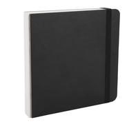 AYNEFY Book Book -watercolor Sketch di Pittura Ad Acquerello di Pittura Carta Ad Acquerello Cuscinetto 30 Fogli 300gsm 15x15 Cm con Fascia Elastica per Artisti Principianti (BLACK)