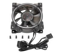 AYNEFY Caso Argb, Ventola per Caulia PWM da 80 Mm da 5 V PWM MFDB Cuscinetto a Temperatura Intelligente 800-2500 Giri/Min 7 Pale Silenziose Ventole del Case per PC per Il Radiatore del Computer,