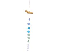AYNEFY Chime, Unica Vetro Marino a Mano Driftwood Chime Decorazione Esterna Esterna Idee per la Casa per la Casa per la Prima Casa Nuovo Appartamento (Tipo D)
