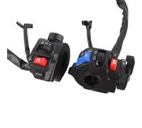 AYNEFY Interruttore di Comando Universale per Manubrio per Moto Nero, Plastica Resistente e Alluminio, Controllo degli Indicatori di Direzione e dei Fari per Motocicli con Manubrio da 7/8 Pollici