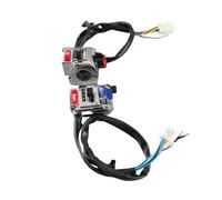 AYNEFY Interruttore di Comando Universale per Manubrio per Moto Nero, Plastica Resistente e Alluminio, Controllo degli Indicatori di Direzione e dei Fari per Motocicli con Manubrio da 7/8 Pollici