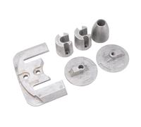 AYNEFY Kit Anodo in Alluminio Marino, Anodo per Barca Ad Alta Resistenza per Entrofuoribordo Bravo III 2003 e Successivi, 5 Anodi e Hardware Inclusi