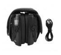 AYNEFY Paraorecchie di Sicurezza per la Riduzione del Rumore, Defender Elettronico per Tiro All'orecchio, Paraorecchie Pieghevoli per Tiratori per Caccia, Tiro, Tosaerba, Motosega, (Nero)