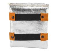 AYNEFY Saldatura Mano Guanto Termico Resistente Al Calore Guanto in Pelle con Rivestimento in Alluminio per Saldatura Fusione Metalli Taglio
