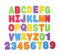 AYNKH 36 Pezzi Lettere e Numeri in Schiuma per Bambini per Imparare, Lettere Alfabeto Educative da Bagno Rimovibili, Giocattolo da Bagno in Schiuma per Bambini Morbido e Creativo