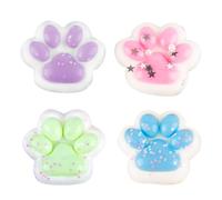 AYNKH 4 pz Cat Paws Taba Squishy, giocattoli squisiti, fufu Squishy stress Relief, Sweet Soft Cat Paws, regali per bambini e adulti, gatti paws Squishies Toys,Natale, Halloween