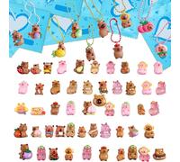 AYNKH 40 pz Delfino Acqua, Mini Capybara Luminoso, Piccola Borsa Cieca, Bambola Capybara in Resina, Delfino d'Acqua Luminoso, Giocattoli, Decorazione per Ufficio e Telefono Cellulare, Regali, Mini