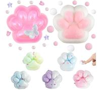 AYNKH 7pcs Cat Paw Squishy Toy, FuFu Taba Squishy, giocattolo sensoriale per alleviare l'ansia, adatto a bambini, adolescenti, adulti e gatti, ideale per feste e decorazioni per l'ufficio