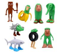AYNKH Set di personaggi italiani Brainrot personaggi creativi divertenti da collezionare Shark Monkey Tralalero Tralala Toys Tung Tung Tung Sahur Altri giocattoli per bambini adulti
