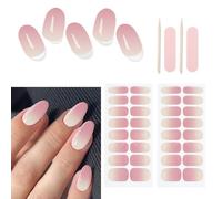AYNKH Set Strisce Smalto Unghie, 32 Patch UV Unghie Semi-indurite, Gel Adesive per Unghie, Pellicola Smalto per Unghie, Feste, Matrimoni, Incontri e Altro Ancora per Creare una Manicure alla Moda