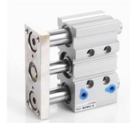 AYNRJKKX Cilindro Pneumatico a 3 Posizioni con Asta di Guida compatta a Tre Alberi, guidato pneumaticamente MGPM16x30 con Magnete, 1 Pezzo(MGPM12-,75)