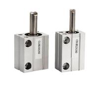 AYNRJKKX Cilindro Pneumatico Piccolo CDUJB/CUJB6 8 10 Cilindro Pneumatico Quadrato a Installazione Libera 10DX20D 1 pz(CDUJB8,Stroke 20mm)