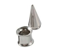 Ayoiow 2 Pezzo Piercing Dilatatore Acciaio, Dilatatore Orecchio Uomo 4mm Cono Forma Dilatatore Tunnel Argento