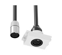 AYPOHU DIN 8Pin Cable DIN 8Pin Female to Male Adapter Wall Panel for Music Signals Music Panel Connectors