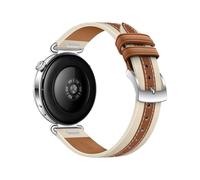 AYPOHU Men's Hand-Stitched Leather Watch Band for GT4/5/6 41mm, 18mm Width Quick Release Men's Hand-Stitched Leather Watch Band