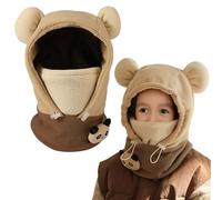 AYPOW Bambino Passamontagna da Neve, Passamontagna Invernale in Pile Termico Bambini, Balaclava Maschera da Sci Antivento, Cappello Caldo Cappuccio con Scaldacollo Ciclismo per Ragazzi Ragazze