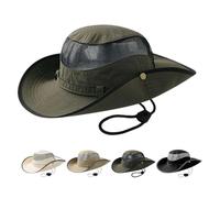 AYPOW Cappello da Sole Unisex Anti UV, Cappello da Pescatore Pieghevole a Tesa Larga, Leggero Cappello Boonie Traspirante Cappello Safari, Esterno Bucket Hat Donna Uomo Cappello Estivo Ripiegabili