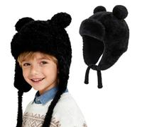 AYPOW Carino Orecchie di Orso Caldo Berretto a Maglia per Bambini 4 ai 10 Anni, Invernale Copriorecchie Cappello, Morbido Delicato Sulla Pelle Antivento Elastici Cappelli Beanie per Ragazzi Ragazze