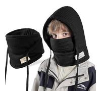 AYPOW Passamontagna Invernale in Pile Termico Bambini 4-10Anni, Maschera da Sci Caldo Antivento Multifunzionale, Fodera in Pile Cappello Maglia Berretti Cappuccio Scaldacollo Sciarpa, Ragazzi Ragazze