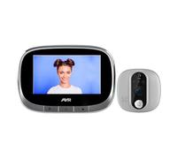 AYR Spioncino digitale da porta con grande schermo a colori da 4,3". Telecamera a infrarossi e visione notturna, PIR; rilevamento del movimento. Batteria ricaricabile Modello 763 WiFi.