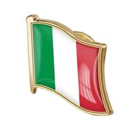 Ayrsjcl 1pc Italian Flag Pin Badge Metal Bavero Pin Spilla Italian Bandiera Nazionale Emblema Nazionale Badges novità Accessorio, 1918mm