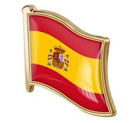 Ayrsjcl 1pc Spagna Pin di Risvolto in Metallo Spilla Spilla Spagnolo Bandiera Spagnolo novità Regalo Rever Girl Tie Pin Accessorio Badge