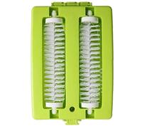 Ayrsjcl Tappeto Detriti Spazzola Doppia Pennello Tavola Palmare Spazzola in Plastica Spazzatrice Briciola Strofinatura Strumento a Rulli (Colore Casuale)