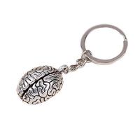 Ayrsjcl Uomo Portachiavi Portachiavi in ??Metallo Portachiavi Scienza Portachiavi Psicologia del Cervello Umano Anatomia, 8.2cm