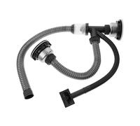 AYRTEGI VNJUGF Filtro a Doppia scanalatura for Tubo di Scarico, Set di Scarico for lavandino, Scarico in ABS, Accessori for Il Bagno wanglan